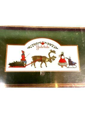 RARE Out Of Print Yuletide Cross-Stitch Pattern By Kingsland 1986 Design